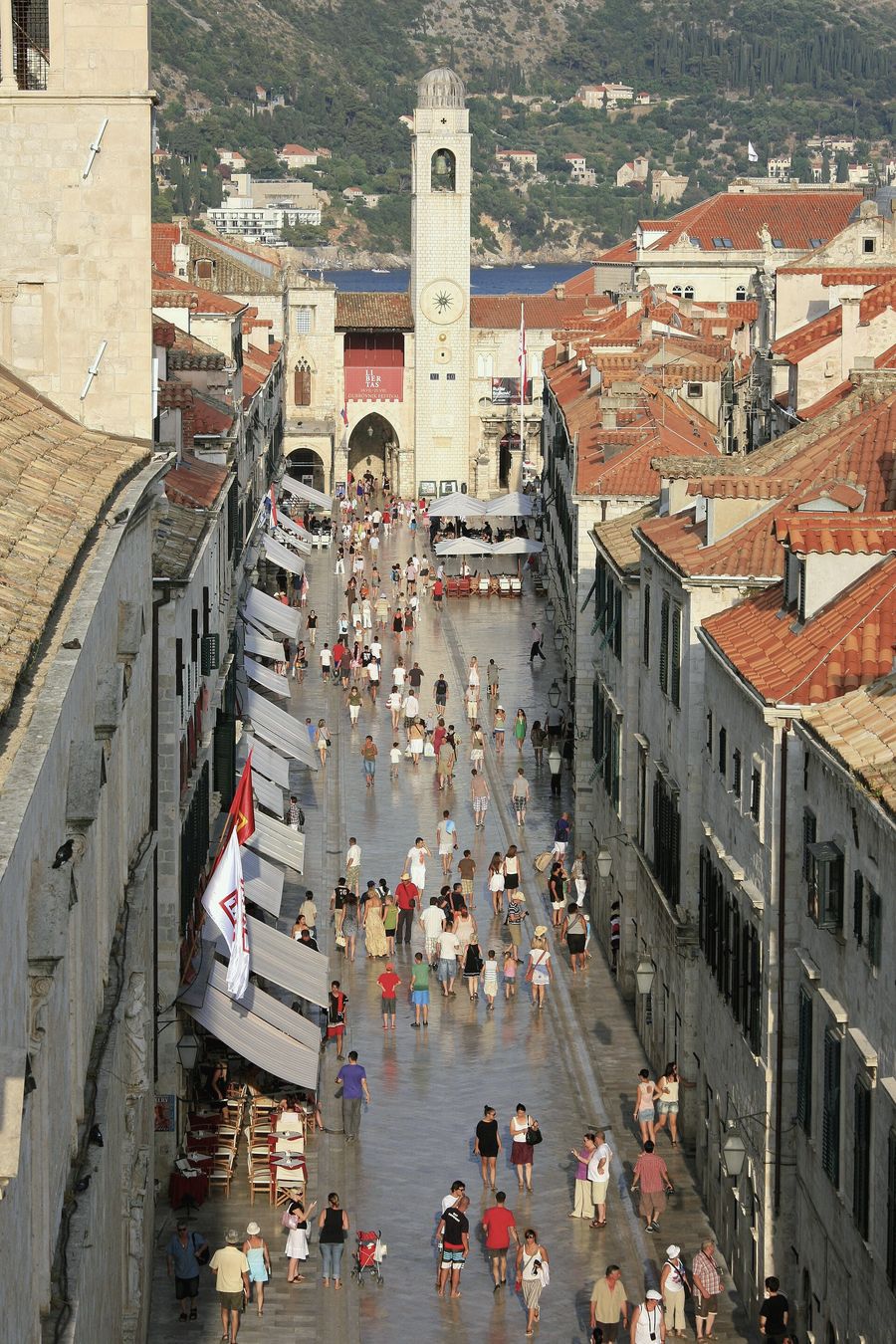 Stradun, Dubrovnik: The main street of the old town in July 2011.